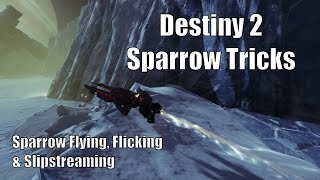 How to do Sparrow Tricks in Destiny 2 Sparrow Flying Flicking and Slipstreaming [upl. by Imotih]