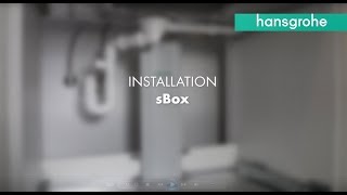 hansgrohe sBox installation video [upl. by Itraa41]