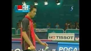 Badminton 2006 Asian Games MS Final Taufik Hidayat vs Lin Dan [upl. by Nlycaj]