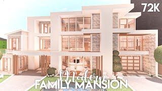 Modern Family Mansion  Bloxburg Build [upl. by Nicolau]