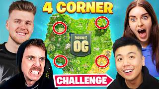 The OG FORTNITE 4 CORNER Challenge [upl. by Hogarth]