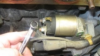 DIY 2004  2012 2005 Mitsubishi Galant 24L How to Replace Starter [upl. by Engamrahc]