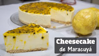 SIN HORNO😱 Como hacer Cheesecake de Maracuyá  Victoria Abanto [upl. by Skyler168]