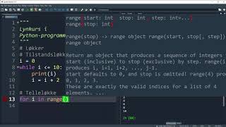 Lynkurs i Pythonprogrammering [upl. by Nealson]