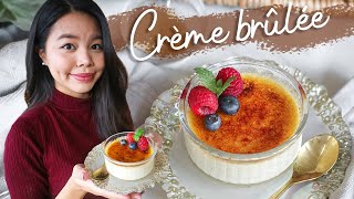 Easiest French Crème Brûlée recipe  Including no blow torch method [upl. by Einnor]