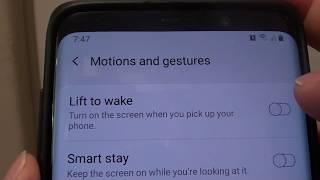 Samsung Galaxy S9  S9 How to Enable  Disable Lift to Wake Screen [upl. by Latoye]