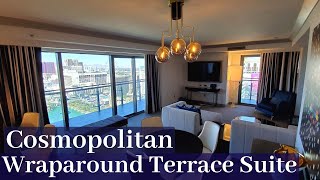 Cosmopolitan Las Vegas  Wraparound Terrace Suite  Fountain View [upl. by Accire368]