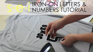 DIY Team Shirt Jersey Numbers and Letters SEI Crafts [upl. by Anegue]