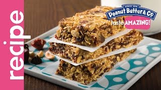 Loaded Peanut Butter Granola Bars Recipe [upl. by Rollo]