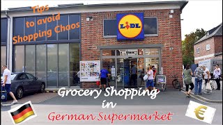 Grocery shopping in German Supermarket  Lidl  Prices Tips Easy German Translation  BB Vlogs [upl. by Catt]