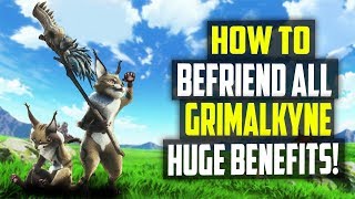 How To Befriend All The Grimalkynes Epic Palico Gadets You Need To Unlock Monster Hunter World [upl. by Grani]