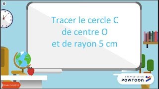 Maths Géo  4  Tracer un cercle [upl. by Ettenowtna392]