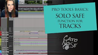 Pro Tools Basics the Solo Safe Function for Tracks [upl. by Atlante]