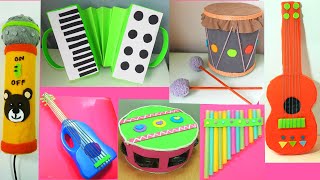 6 INSTRUMENTOS CASEROS CON RECICLAJE ♬ Diy Manualidades [upl. by Nicoline]