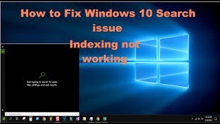 How To Fix Windows 10 Search Issues indexing not working easy fix [upl. by Asereht576]