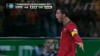 Suecia vs Portugal 23 All Goals amp Highlights 19112013 World Cup Qualification 2014 [upl. by Asiret]