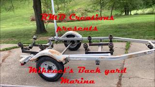 Boat Trailer to Utility trailer conversion Part 1 [upl. by Nyvlem142]