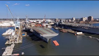 John F Kennedy CVN 79 DeadLoad Testing [upl. by Natsyrt951]