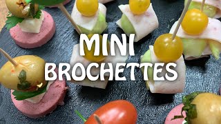 Assortiment de minibrochettes apéritives  ميني بروشات [upl. by Enimassej]