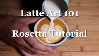 Rosetta Latte Art Tutorial  Latte Art 101  Coffeefusion [upl. by Lohse992]