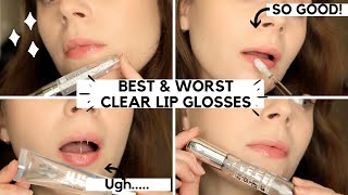 The BEST amp WORST Clear Glosses Affordable [upl. by Moise]