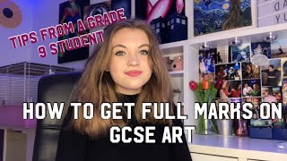 How to get FULL MARKS on GCSE Art Tips and advice from a grade 9 student A  book tour [upl. by Eliathas]