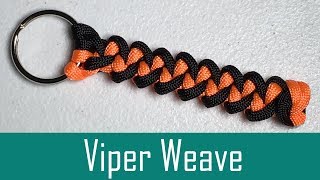 Paracord Viper Weave Keychain [upl. by Kcirdahc112]