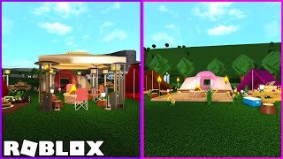 Camping Build Battle 🏕️  Roblox Welcome to Bloxburg [upl. by Annavoeg]