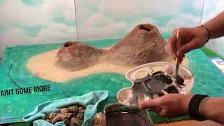 DIY Volcano How to Make and Build a Volcano Then watch it ERUPT [upl. by De]