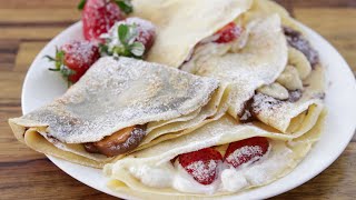 How to Make Crepes  French Crepe Recipe [upl. by Yhtamit559]