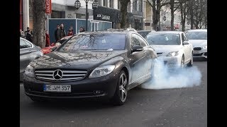 MercedesBenz AMG  Action auf der Königsallee  Burnout etc [upl. by Durkin]