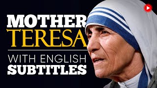 ENGLISH SPEECH  MOTHER TERESA Nobel Peace Prize Speech English Subtitles [upl. by Yennor]