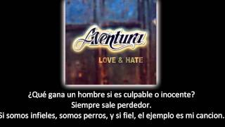 Aventura  Llorar lyric  letra [upl. by Hiroshi912]