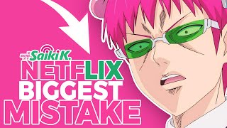 The disastrous life of saiki k Netflix’s biggest mistake [upl. by Hicks]