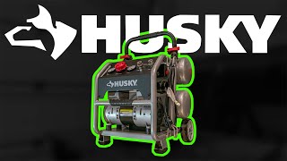 Husky 45 Gallon SILENT Air Compressor Review amp Demo [upl. by Gresham]