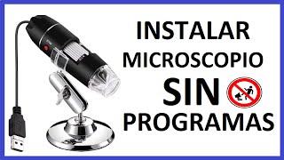 como instalar microscopio digital usb windows [upl. by Hairom147]