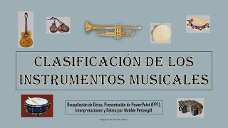 Clasificación de los Instrumentos Musicales [upl. by Trinette]