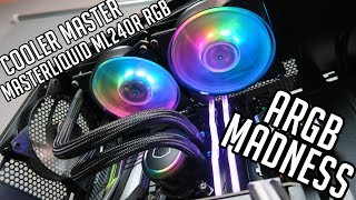 Cooler Master MasterLiquid ML240R RGB  lights and how to connect [upl. by Lawrenson105]