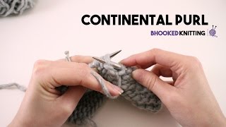 How to Knit the Continental Purl [upl. by Filippa]