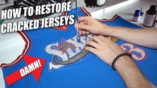 How to Restore Faded amp Cracked Jerseys  A Quick Thrift Fix [upl. by Willner]