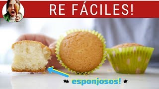 MUFFINS DE VAINILLA re fáciles [upl. by Auhoj]