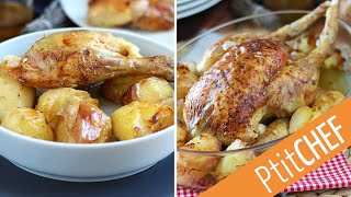 Le POULET RÔTI AU FOUR du dimanche  la recette facile et familiale [upl. by Aras]