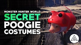 Monster Hunter World  How to Find the Secret Poogie Costumes [upl. by Bibeau]