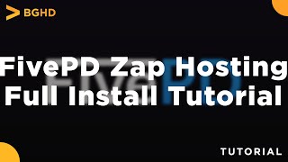 FivePD Zap Hosting Full SetupInstall Tutorial 2021 [upl. by Parish707]