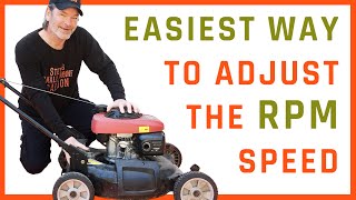 RPM Speed Adjustment SECRETS Every Lawn Mower Owner Should Know [upl. by Marcela]