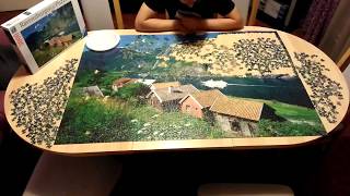 Ravensburger puzzle 3000  Sognefjord Norwegen  Time lapse [upl. by Ahsienroc]