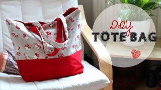 DIY Tote Bag  Beginners Sewing Tutorial [upl. by Inig904]