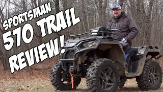 2021 Polaris Sportsman 570 Trail ATV TEST RIDE Review [upl. by Pierrette]