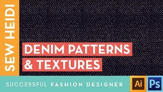 Textile Design Tutorial in Illustrator Denim Textures [upl. by Kirstyn]