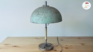 Old Table Lamp Restoration How to fit 1977 lamp into modern design [upl. by Koeppel]